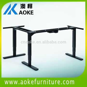 l shaped cheap reception adjustable desk