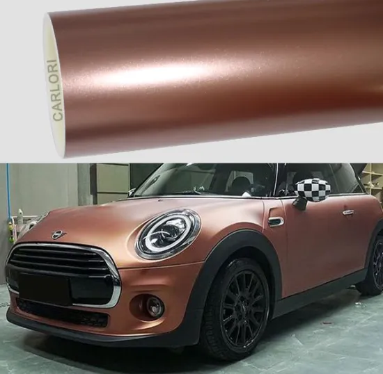rose gold matte car wrap