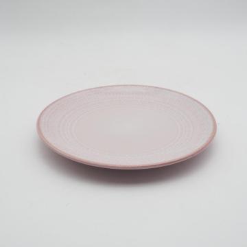 Couleur réactive rose Ensemble de vaisselle de vaisselle vitrée glacée / Dilaiteur en céramique antique