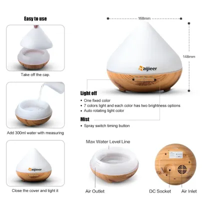 300ml Ultrasonic Cool Mist Diffusers