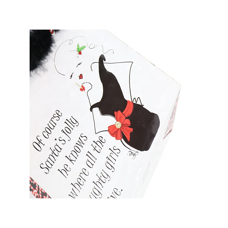 Special Design Christmas Gift Bags With Black Feather China Suppliers Fashion Shopping Paper Bags3