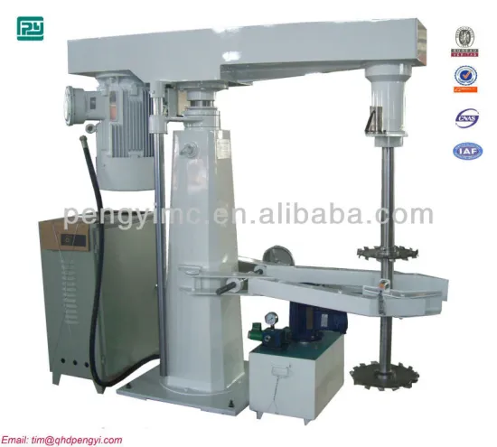 Paint variable speed dissolver, mixer, dispersers