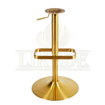 Titanium Golden Stainless Steel Swivel Bar Stool Base - Newest Metal Bar Stool Bases