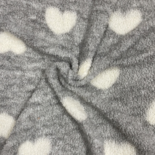 100% Polyester Small Teddy Fleece Tricoting avec tissu imprimé