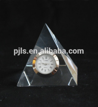 personalzied design geometry glass clock without frame