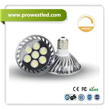 7x1W   LED PAR30 light with eletroplating aluminum