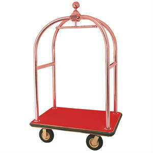 Rose Gold Luggage Cart /Luggage Trolley #Lobby Supplies