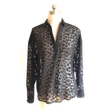 Women Dobby Chiffon Tassel Ball Beach Blouse
