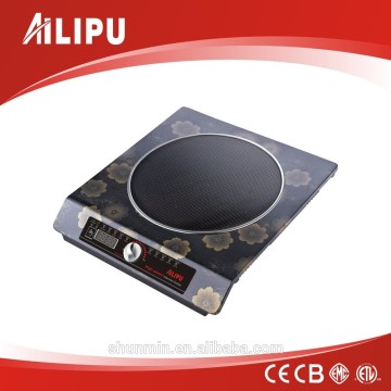 Crystal Glass Plate Copper Coil High Quality Kitchen Supply Single Item and Steel Frame Induction Cooker