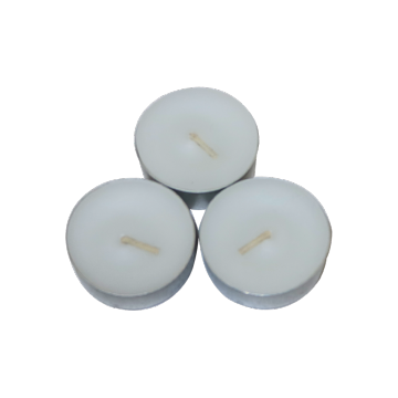 Wholesale unscented high quality white tealight candle