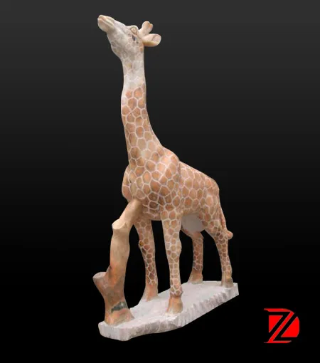 Marble life size deer statues