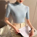 Full cashmere half turtleneck for women