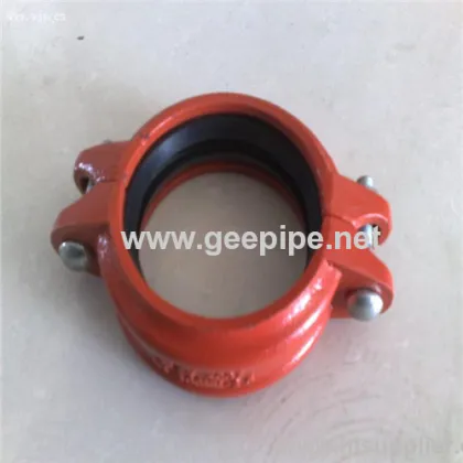 Grooved Fm Ul Approved Victaulic Ductile Iron Pipe Coupling Rigid 
