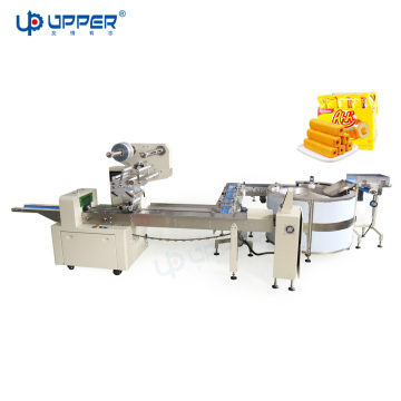 Automatic Wafer Egg Roll Rotating Rotating Disc Package Line Machine