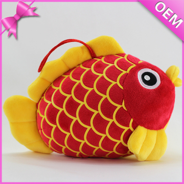 25cm Long Red Color Chinese fashion Plush Fish, Plush Fish Toys, Stuffed Toy Fish