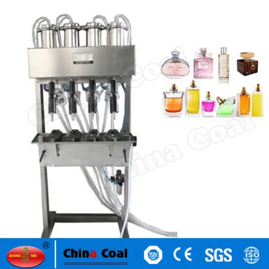 Semi Automatic 4-heads Vacuum Perfume Filler Liquid Filling Machine