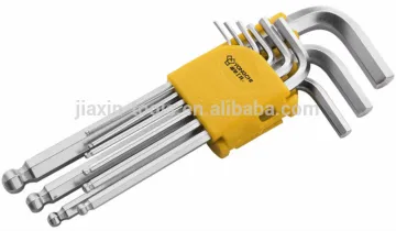 9pcs extra long ball point hex key and types of allen key