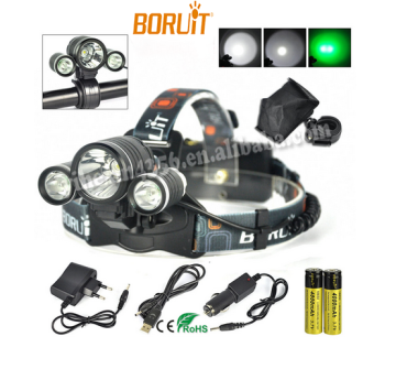 Outdoor Green Light Led Hunting Headlight CREE XML T6 Headlamp For Hunting