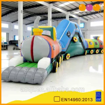 AOQI good selling gym equipment train inflatable play tunnel children toys inflatable obstacle tunnel
