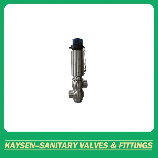 Sanitary 3 ways double seat mixproof valves Welds