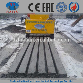 Mobile Precast Concrete Hollow core or solid Purline forming machine