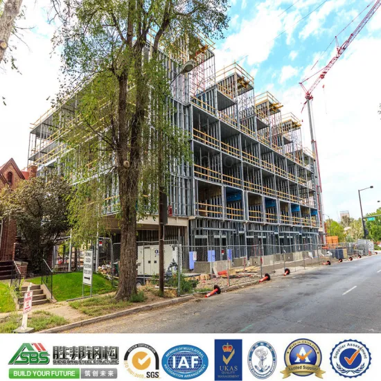 Prefab Steel Structure Stylish Apartment with Designed Drawing