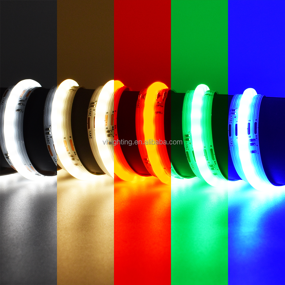 Rgbcct Smart Cob Led Strip 24v Dc 840leds/m Rgb+cct Rgbww Rgbcw 5 In 1 ...