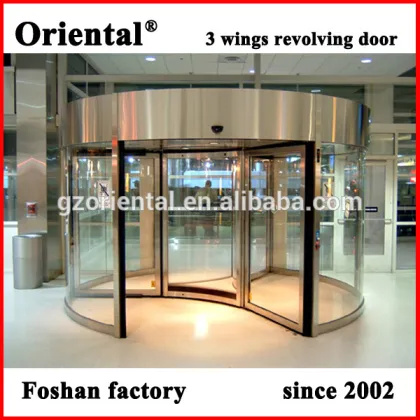 Automatic Door,Three Wing Automatic Revolving Door with exhibition box revolving door