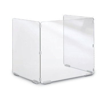 Clear Plexiglass Foldable Student Table Partition