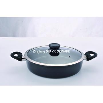 non-stick Forged Aluminium shallow soup pot