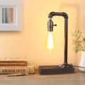 Vintage Steampunk Rustic Pipe Lamp for Bedside