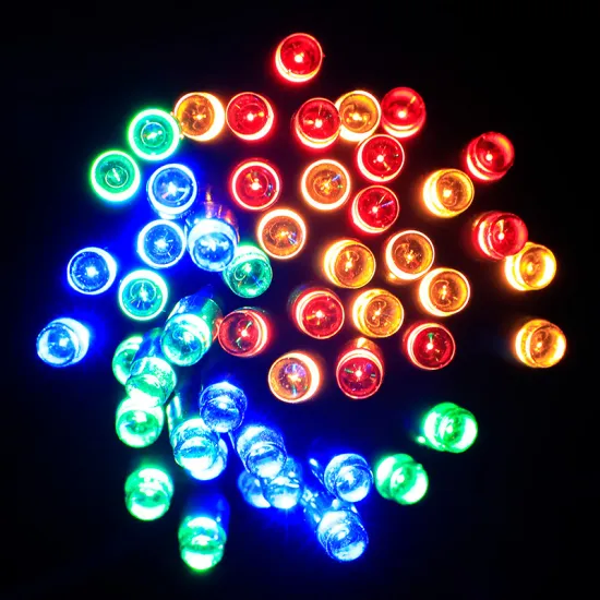 Solar LED Strip Light: DC Input RGBW Colorful LED Christmas Decorative String Light