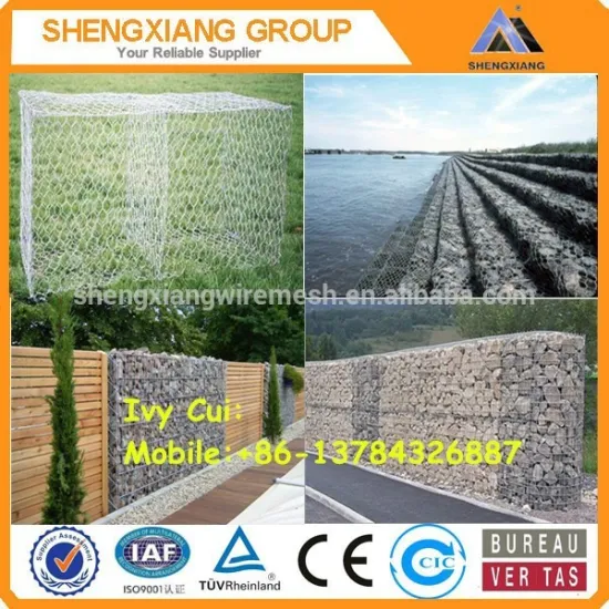 Hot Dipped Galvanized Gabion Wire Mesh for Supporting and Protecting of Side Slope
