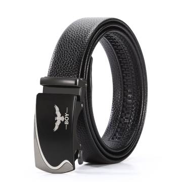 2024 New Design: High Quality Automatic Buckle Ratchet Leather Belts for Men - Pure Genuine Cowhide