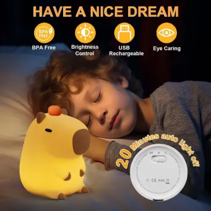 Capybara Little Night Light for Kids