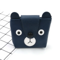 Custom cartoon bear PU coin purse