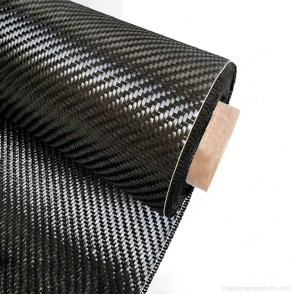 Rouleau de tissu en fibre de carbone 3K 240gsm Rouleau en fibre de carbone