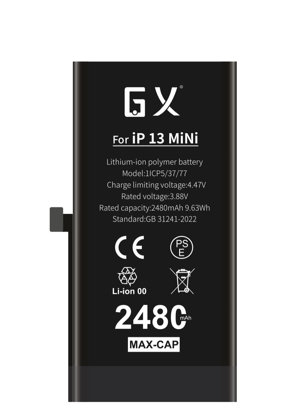 GX az iPhone13mini nagy kapacitású akkumulátorhoz