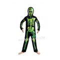 Nút jumpsuit bộ xương Halloween nam với mui xe