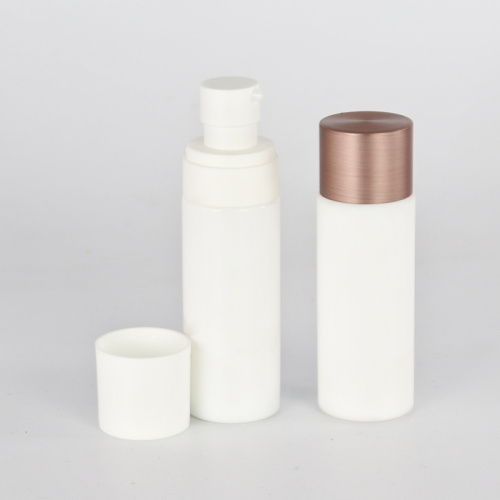 Matte Cap Opal White Empty Lotion Pump Containers