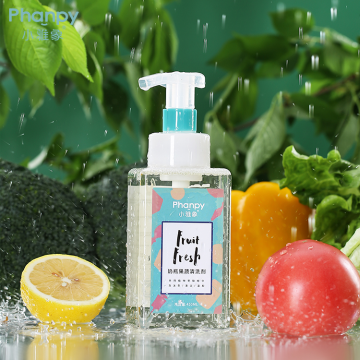 Bulk Buy Fruits&Vegetable Wash Liquid Bottle Brush Cleaner