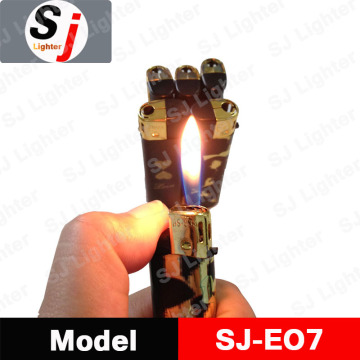 Plastic electronic lighter PVC covered lighter