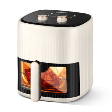 6L Screen Control Air Fryer with 2 Knobs - Home Kitchen Electric Appliance
