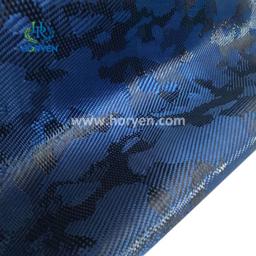 Customized Blue Aramid Carbon Fiber Mischgewebebrötchen