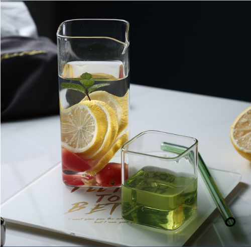 Square Cup Creative Juice Cup Glass