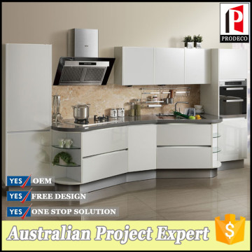 Modern High gloss Laminated Small Cheap cabinet kitchen design