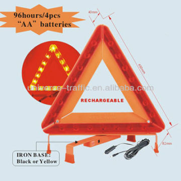 flashing light warning triangle reflector