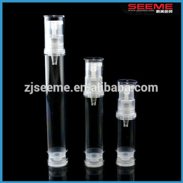 Transparent 5ml 10ml airless pump bottle