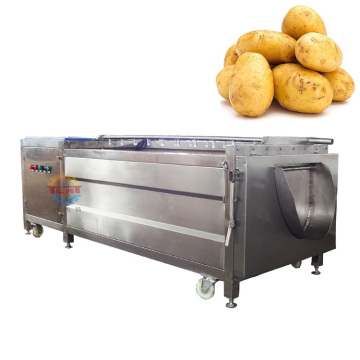 Carrot and Potato Washing Machine with Brush Roller