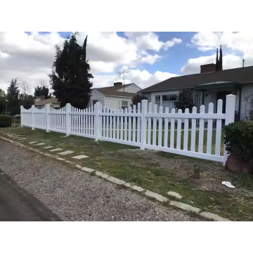 Cerca de piquete de aço durável para uso residencial